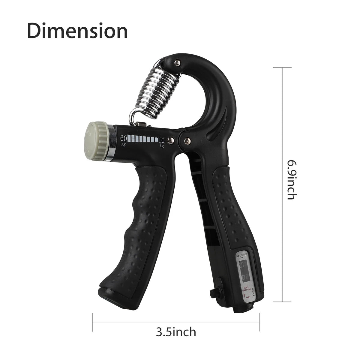 Ultimate Hand Grip Strengthener - Adjustable Resistance 22-132Lbs for Enhanced Forearm and Finger Training, Perfect for Athletes and Musicians in Sleek Black