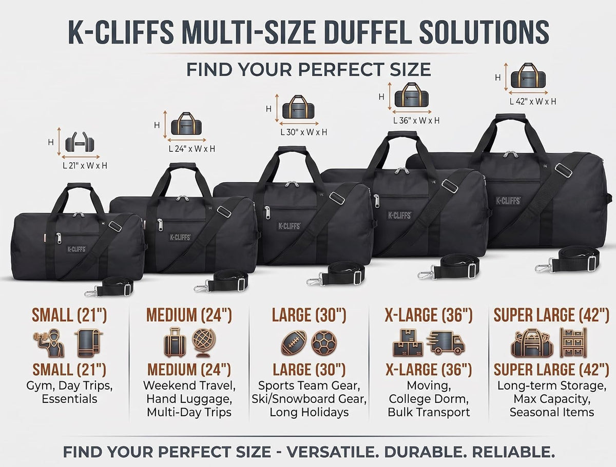 Ultimate Heavy Duty Cargo Duffel Bag - Perfect for Sports Gear, Travel, and Adventure!