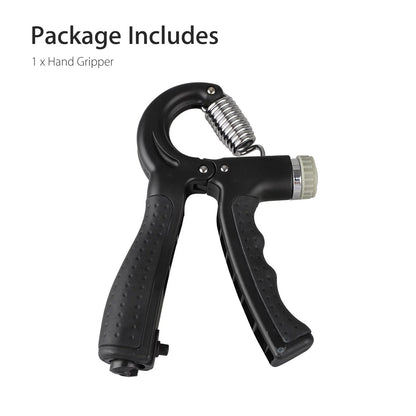 Ultimate Hand Grip Strengthener - Adjustable Resistance 22-132Lbs for Enhanced Forearm and Finger Training, Perfect for Athletes and Musicians in Sleek Black